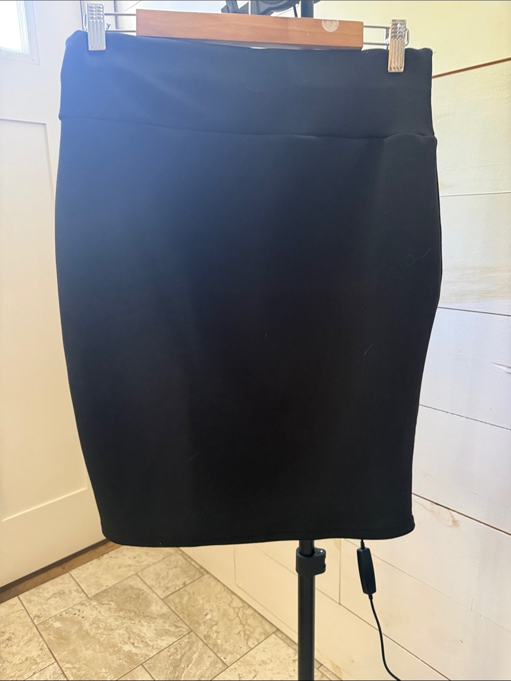 Classic Black Pencil Skirt